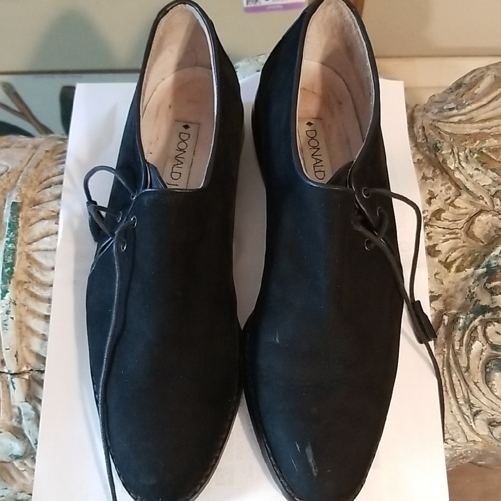 Donald J. Pliner Black Oxfords Loafer Size 8 M